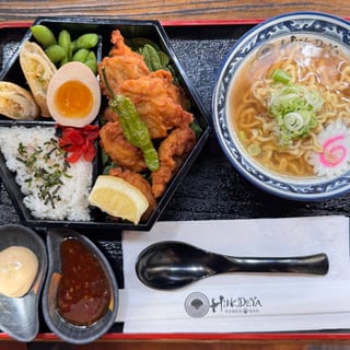 Crispy Chicken Karaage Bento with Mini Ramen